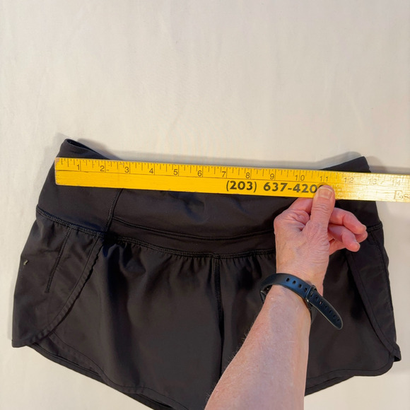 Lululemon Pace Setter Running Shorts Black Size 4 Discontinued 3.5” Inseam - Picture 6 of 6